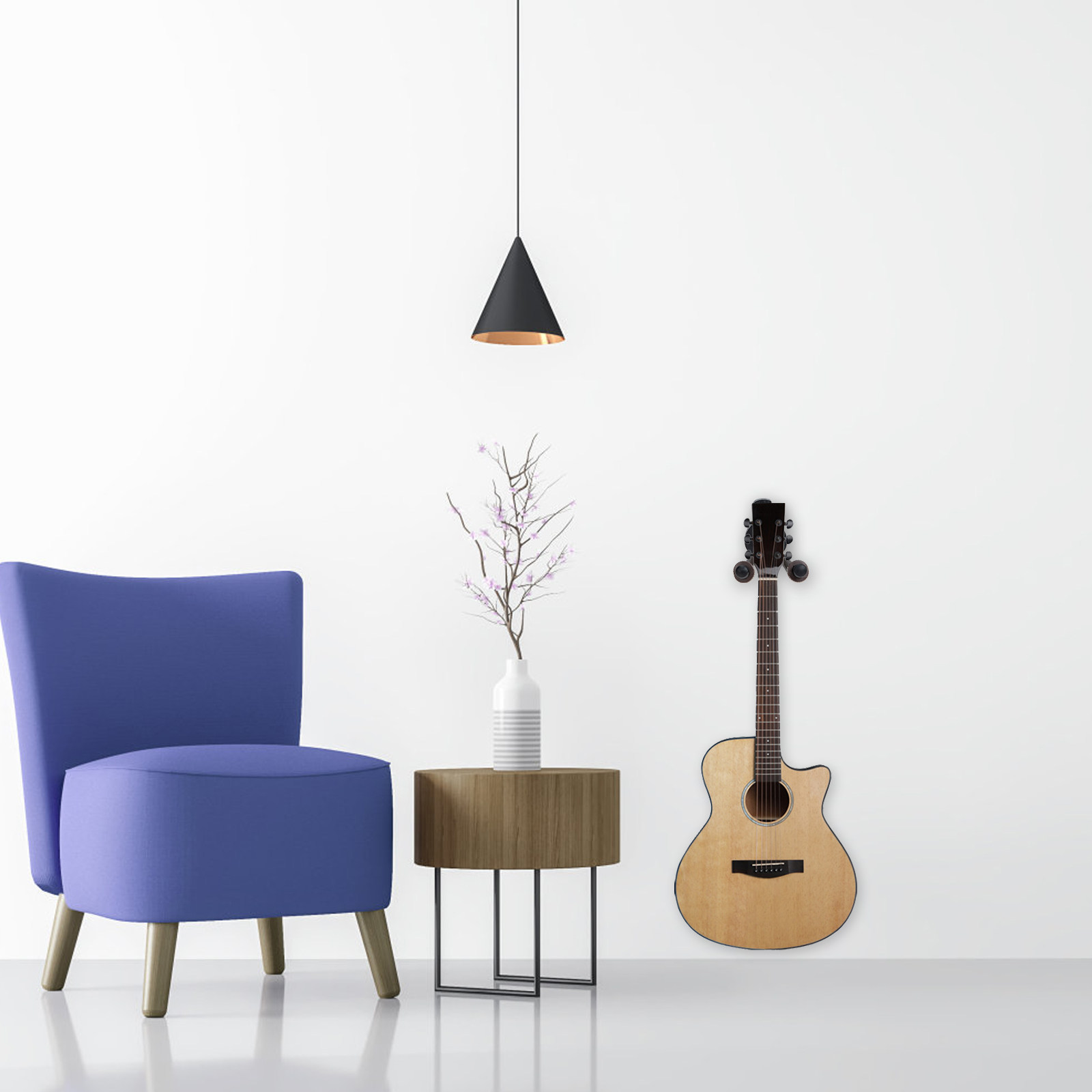 Musical Instrument Violin - Gitar Duvar Askısı Sağlam ve Dayanıklı