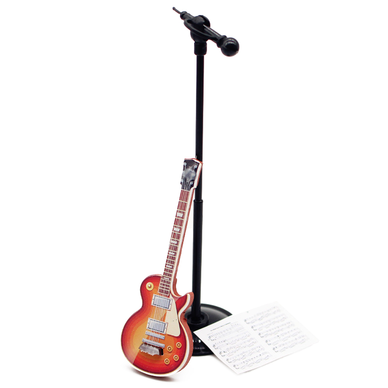 Musical Instruments List - 1:12 Dollhouse minyatür gitar mikrofon levha