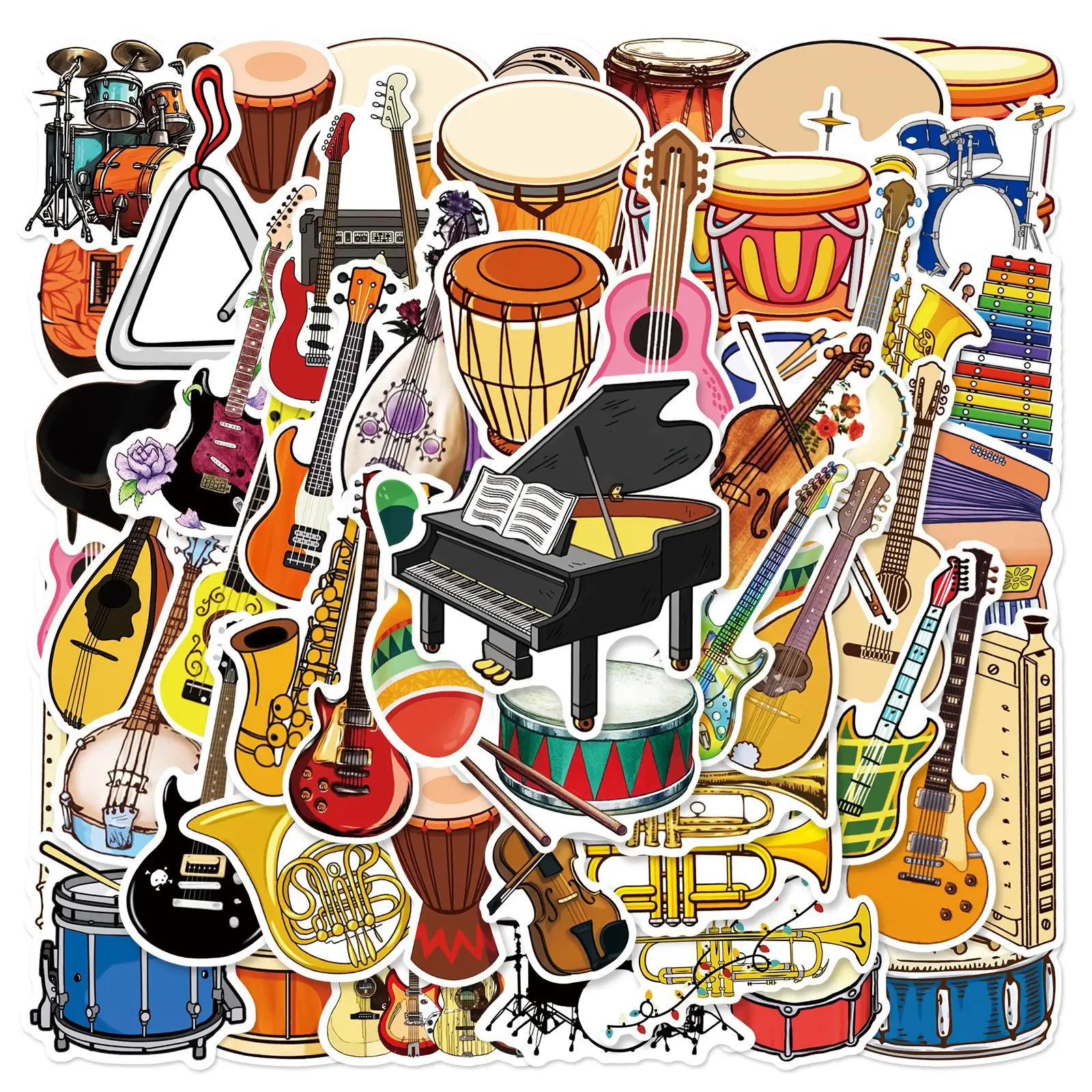 50 adet DIY karikatür müzik en - Musical Instrument Tabla incelemesi ve fiyatı