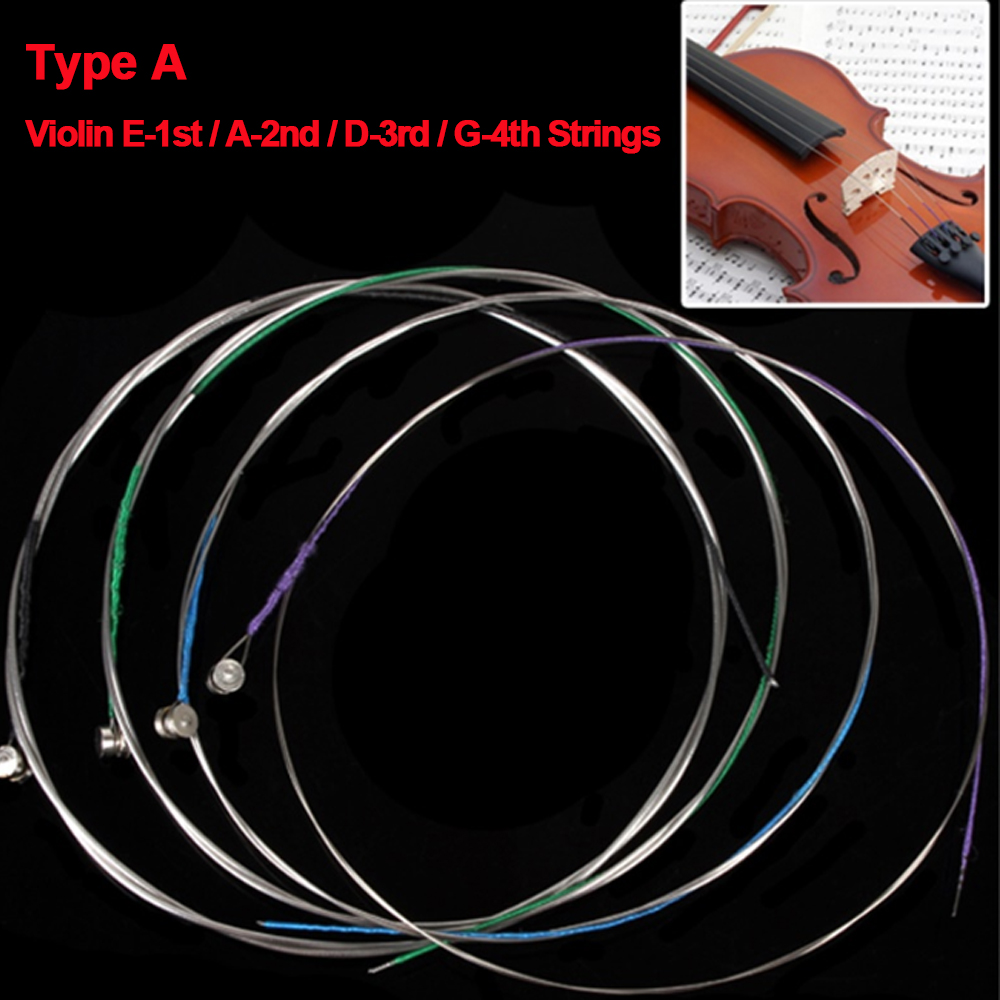 4 adet/takım Keman Dizeleri E- - Musical Instrument Violin incelemesi ve fiyatı