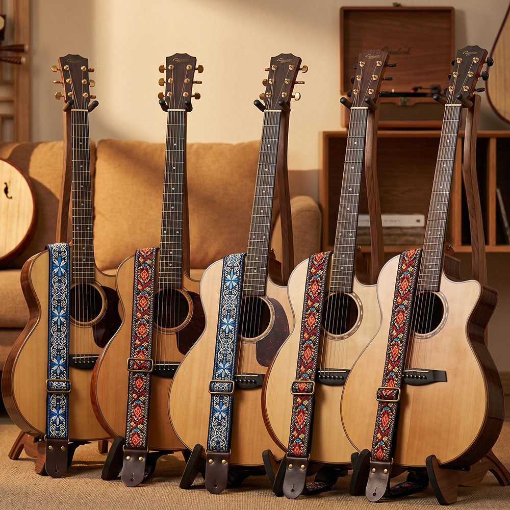 Nakışlı Baskılı Gitar Askısı V - Musical Instrument In English incelemesi ve fiyatı