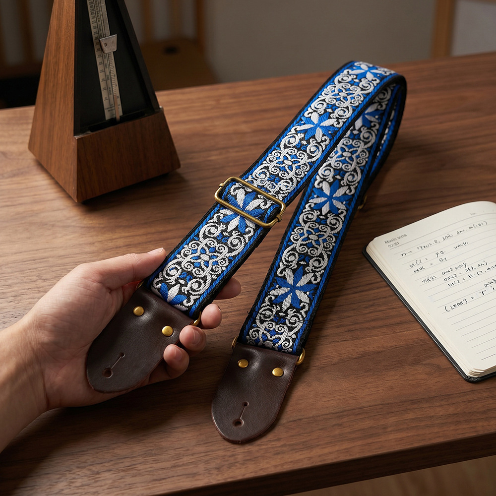 Nakışlı Baskılı Gitar Askısı V - Musical Instrument In English incelemesi ve fiyatı